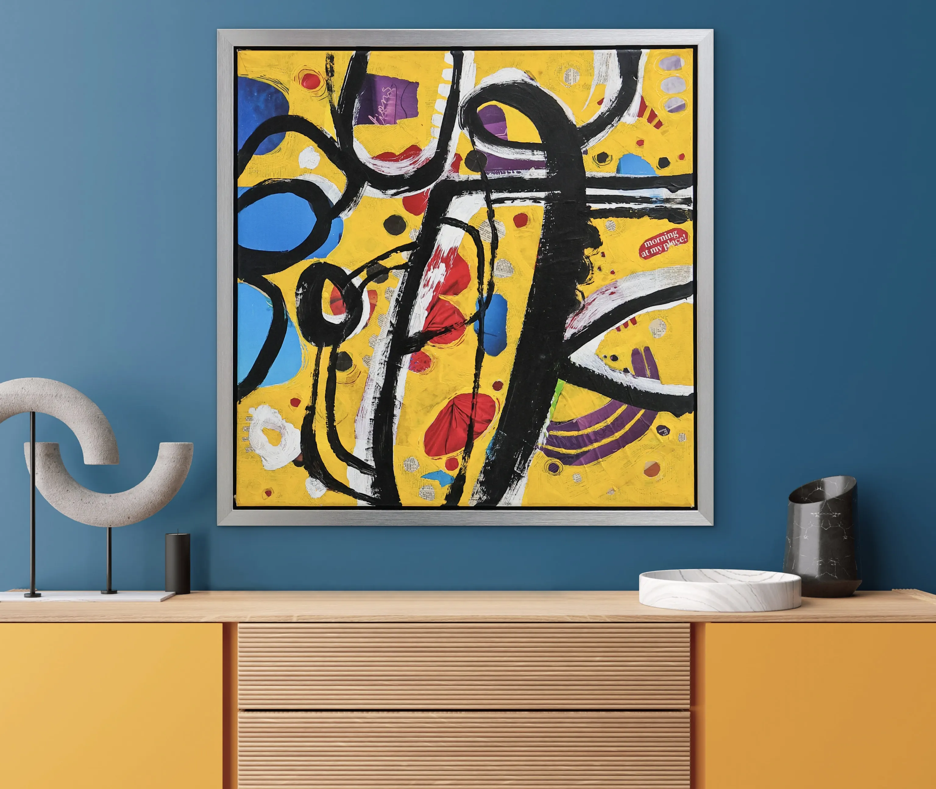 A collectible artwork in a home where display rotation and long-term care can be planned